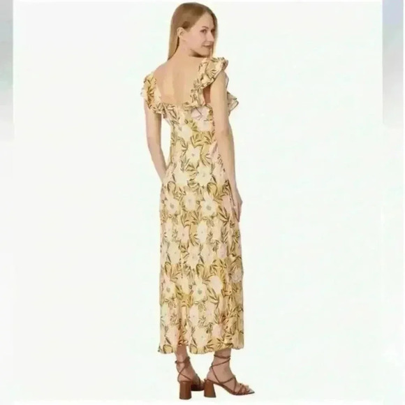 NWT Madewell Floral Angelina Maxi Dress in Chamomile Tea Yellow Size 12 - Picture 2 of 12